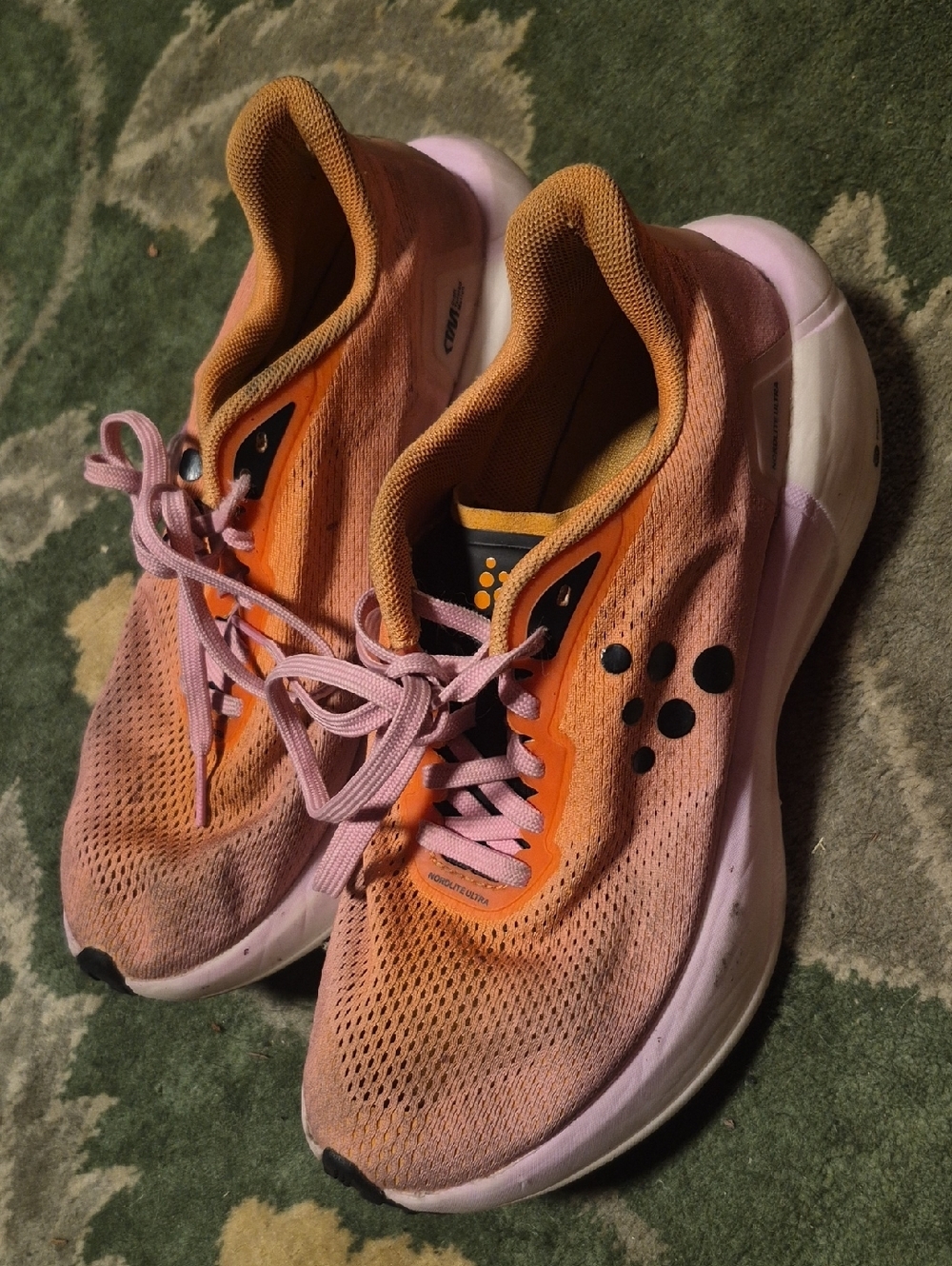 Craft Women's Pink and Orange Athletic Running Shoes